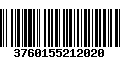 Código de Barras 3760155212020