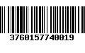 Código de Barras 3760157740019