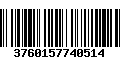 Código de Barras 3760157740514