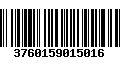 Código de Barras 3760159015016