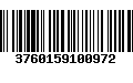 Código de Barras 3760159100972