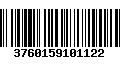 Código de Barras 3760159101122