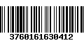 Código de Barras 3760161630412