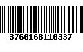 Código de Barras 3760168110337