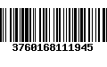 Código de Barras 3760168111945