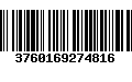 Código de Barras 3760169274816