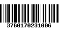 Código de Barras 3760170231006