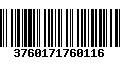 Código de Barras 3760171760116