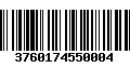 Código de Barras 3760174550004