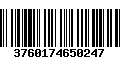 Código de Barras 3760174650247