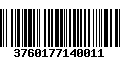 Código de Barras 3760177140011