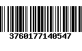 Código de Barras 3760177140547