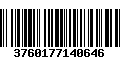 Código de Barras 3760177140646