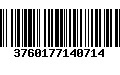 Código de Barras 3760177140714