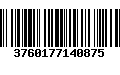 Código de Barras 3760177140875