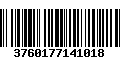 Código de Barras 3760177141018