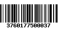 Código de Barras 3760177500037