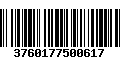 Código de Barras 3760177500617