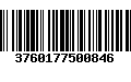 Código de Barras 3760177500846