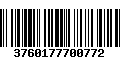 Código de Barras 3760177700772