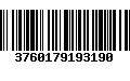 Código de Barras 3760179193190