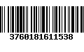 Código de Barras 3760181611538