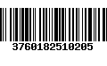 Código de Barras 3760182510205