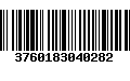 Código de Barras 3760183040282