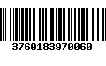 Código de Barras 3760183970060