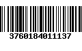 Código de Barras 3760184011137