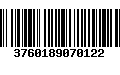 Código de Barras 3760189070122