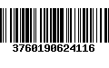 Código de Barras 3760190624116