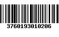 Código de Barras 3760193010206