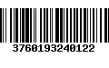 Código de Barras 3760193240122