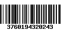 Código de Barras 3760194320243