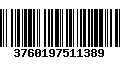 Código de Barras 3760197511389