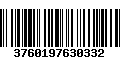 Código de Barras 3760197630332