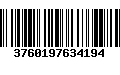 Código de Barras 3760197634194