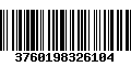 Código de Barras 3760198326104