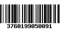 Código de Barras 3760199050091