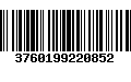 Código de Barras 3760199220852