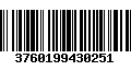 Código de Barras 3760199430251