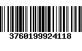 Código de Barras 3760199924118