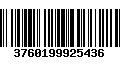 Código de Barras 3760199925436