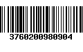 Código de Barras 3760200980904