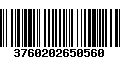 Código de Barras 3760202650560