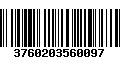 Código de Barras 3760203560097