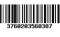 Código de Barras 3760203560387