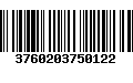 Código de Barras 3760203750122