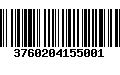 Código de Barras 3760204155001